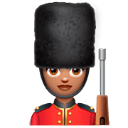 Emoji 💂🏽‍♀️ Guardia Donna: Carnagione Olivastra su WhatsApp 2.23.2.72.