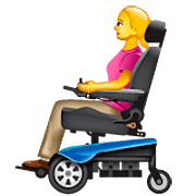 👩‍🦼 Emoji Frau in elektrischem Rollstuhl WhatsApp 2.23.2.72.