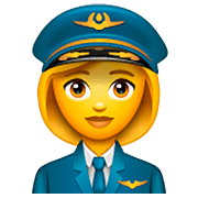 Emoji 👩‍✈️ Pilota Donna su WhatsApp 2.23.2.72.
