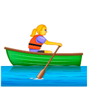 Emoji 🚣‍♀️ Donna In Barca A Remi su WhatsApp 2.23.2.72.