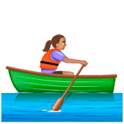 Emoji 🚣🏽‍♀️ Donna In Barca A Remi: Carnagione Olivastra su WhatsApp 2.23.2.72.