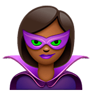 🦹🏾‍♀️ Emoji Supervilã: Pele Morena Escura na WhatsApp 2.23.2.72.