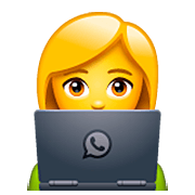 Emoji 👩‍💻 Tecnologa su WhatsApp 2.23.2.72.