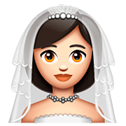 Emoji 👰🏻‍♀️ Donna con il velo: Carnagione Chiara su WhatsApp 2.23.2.72.
