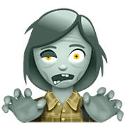 Emoji 🧟‍♀️ Zombie Donna su WhatsApp 2.23.2.72.