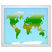 Emoji 🗺️ Mappa Mondiale su WhatsApp 2.23.2.72.