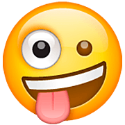 Emoji 🤪 Faccina Impazzita su WhatsApp 2.23.2.72.